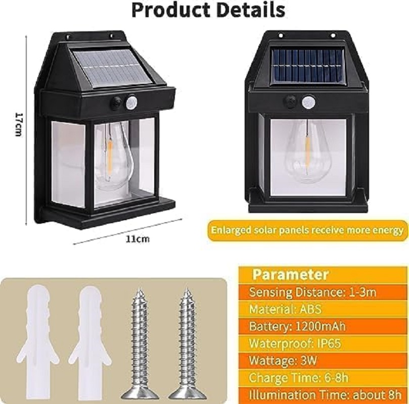 چراغ دیوارکوب خورشیدی مدل BK-8805